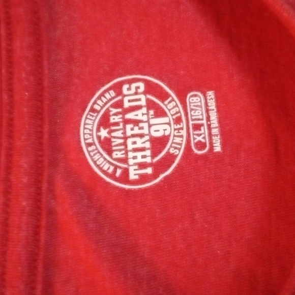 Rivalry Threads IU Hoosiers TShirt XL 16-18, preowned - Picture 3 of 7